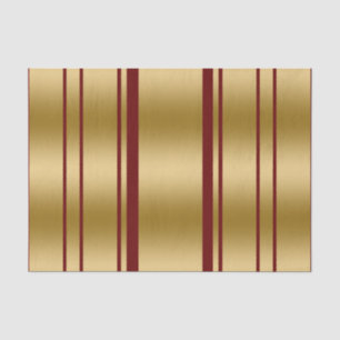 Patroon voor Bourgogne en gouden strepen Tissuepapier