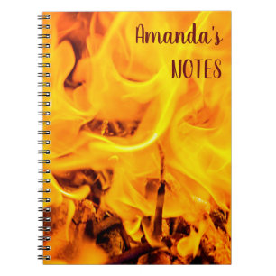Patroon voor brand en vlammen notitieboek