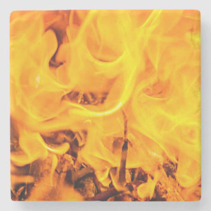 Patroon voor brand en vlammen stenen onderzetter
