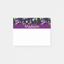 Patroon voor Bright Purple Flowers Post-it® Notes