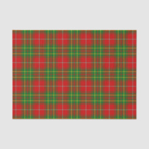 Patroon voor burnett Family Tartan Tissuepapier