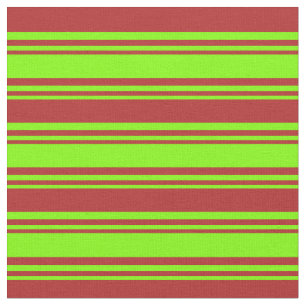 Patroon voor Chartreuse & Red Colored Lines/Stripe Stof