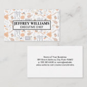 Patroon voor Chef Cooking Tools Visitekaartje (Voorkant / Achterkant)