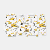 Patroon voor de constructie van graafmachines en g bedankdoosjes (Uitgevouwen)