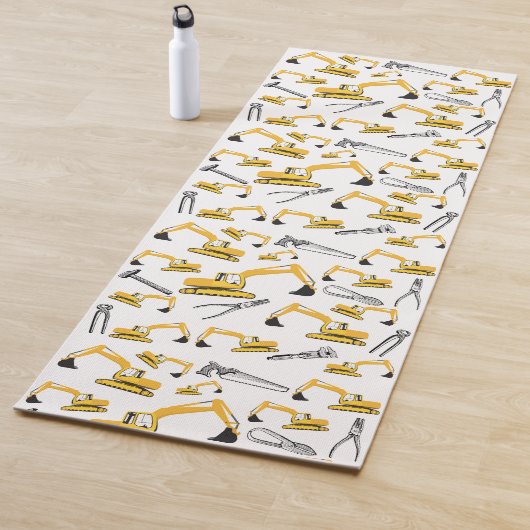 Patroon voor de constructie van graafmachines en g yogamat (In situ)