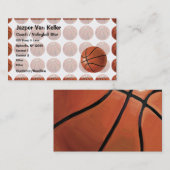 Patroon voor gebilderd basketbal visitekaartje (Voorkant / Achterkant)