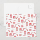 Patroon voor geblindeerde vis briefkaart (Voorkant / Achterkant)