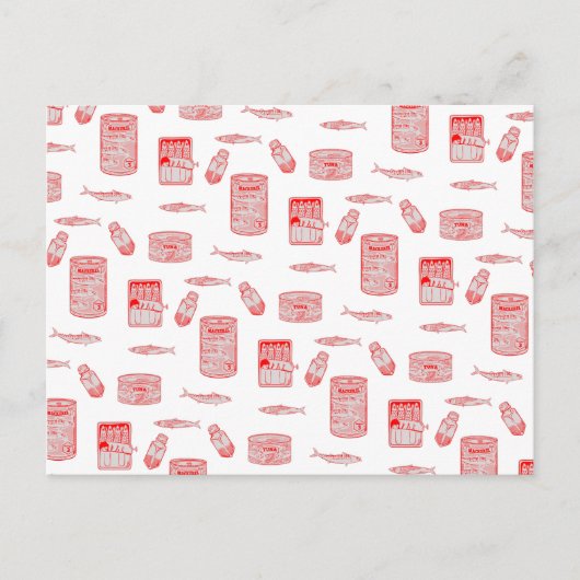 Patroon voor geblindeerde vis briefkaart (Voorkant)