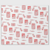 Patroon voor geblindeerde vis cadeaupapier (Vlak)