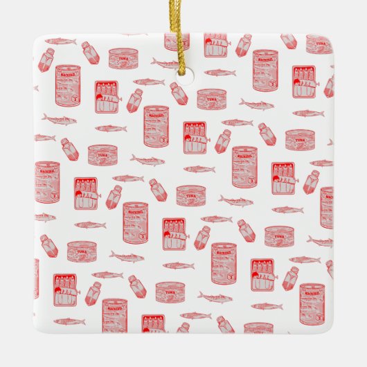 Patroon voor geblindeerde vis keramisch ornament (Voorkant)