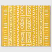 Patroon voor gele kleding cadeaupapier (Vlak)