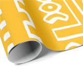 Patroon voor gele kleding cadeaupapier (Rol Hoek)