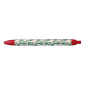 Patroon voor groene en rode cactus zwarte inkt pen (Voorkant)
