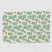 Patroon voor groene en roze cactus golfhanddoek (Horizontaal)