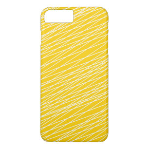 Patroon voor heldere, gele en witte lijnen iPhone 8 plus / 7 plus hoesje