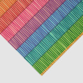 Patroon voor heldere regenboogstrips tissuepapier (Detail)