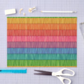 Patroon voor heldere regenboogstrips tissuepapier (Craft)