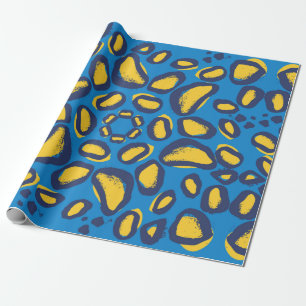 Patroon voor het drukken van luipaarden cadeaupapier