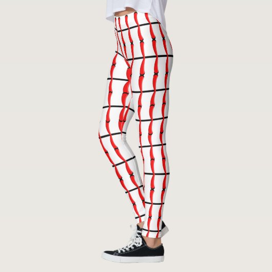 Patroon voor honkbalnaapjes leggings (Links)