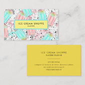 Patroon voor Ice Cream Pattern Visitekaartje (Voorkant / Achterkant)
