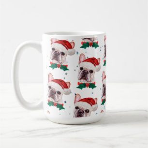 Patroon voor kerstmis met borstbreed koffiemok