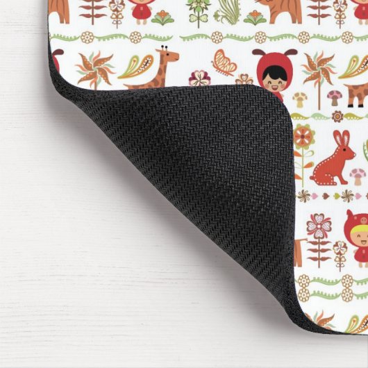 Patroon voor kinderen en dieren muismat (Hoek)