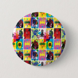 Patroon voor kleurcode Batman 2 Ronde Button 5,7 Cm