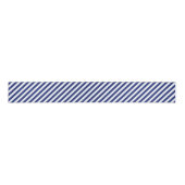 Patroon voor marineblauw en witte diagonale strepe grosgrain lint (Voorkant)