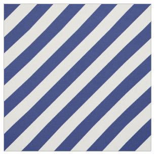 Patroon voor marineblauw en witte diagonale strepe stof