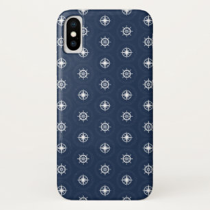 Patroon voor maritieme gereedschappen iPhone x hoesje