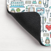 Patroon voor medisch ontwerp muismat (Hoek)