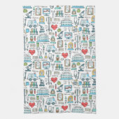 Patroon voor medisch ontwerp theedoek (Verticaal)