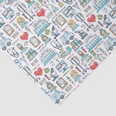 Patroon voor medisch ontwerp tissuepapier (Detail)