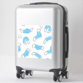 Patroon voor medische maskers sticker (Koffer)