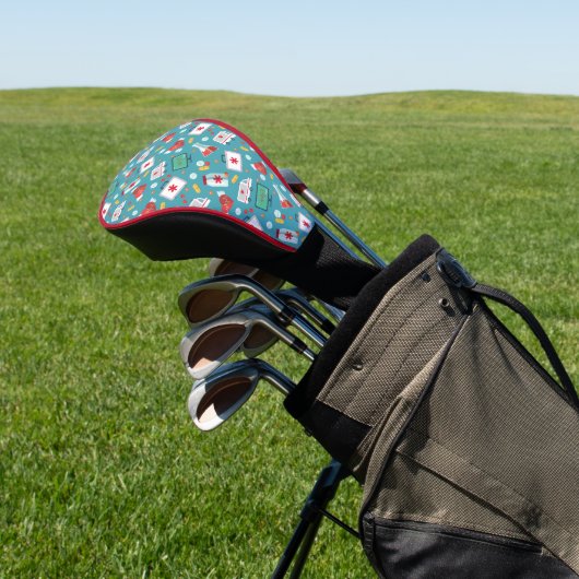 Patroon voor medische pictogrammen golfheadcover (Insitu)