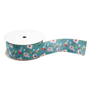Patroon voor medische pictogrammen grosgrain lint