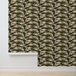patroon voor nieuwe kunstvormen en papavers behang