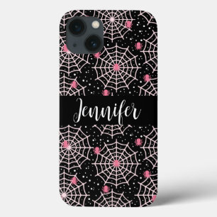 Patroon voor ongebruikte kobussen en spinnen iPhone 13 hoesje