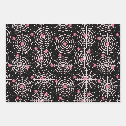 Patroon voor ongebruikte kobussen en spinnen inpakpapier vel (Voorkant 3)