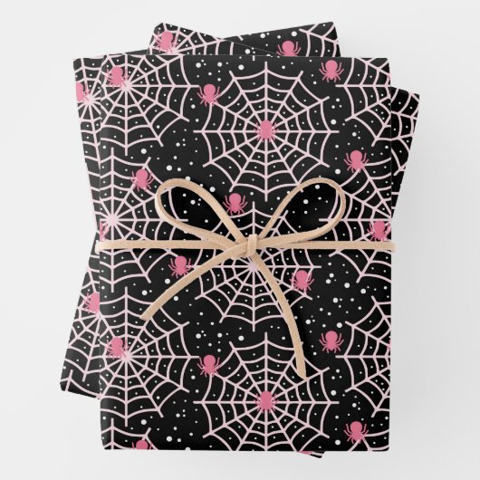 Patroon voor ongebruikte kobussen en spinnen inpakpapier vel (In situ)