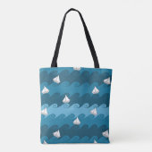 Patroon voor papierbakken tote bag (Achterkant)