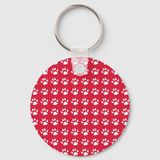 Patroon voor plakken (rood en wit) sleutelhanger