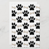 Patroon voor poten en Botten Briefpapier (Voorkant / Achterkant)