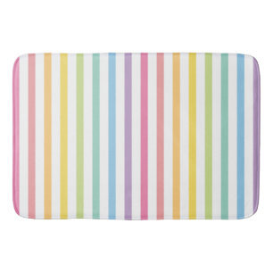 Patroon voor regenboogstripes badmat