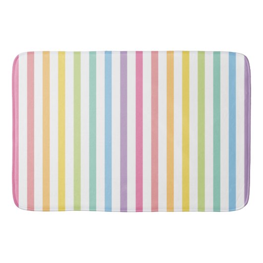 Patroon voor regenboogstripes badmat (Voorkant)