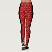 Patroon voor rode cirkels leggings (Achterkant)