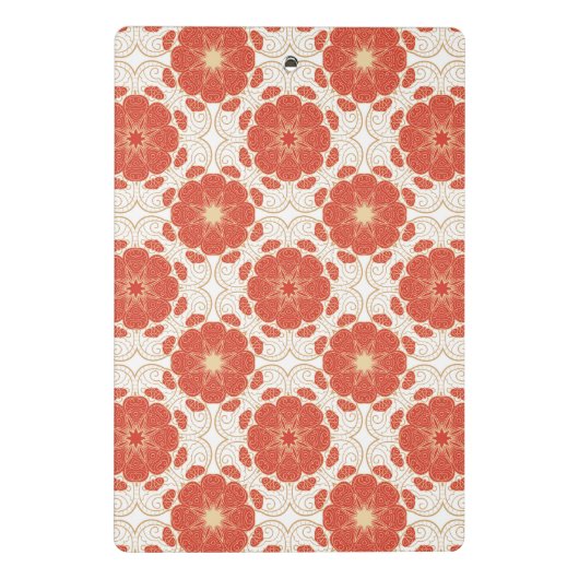 Patroon voor rode en goudflens mini klembord (Achterkant)