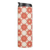 Patroon voor rode en goudflens thermosbeker (Geroteerd rechts)