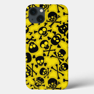 Patroon voor schedel en dwarsbeenderen iPhone 13 hoesje