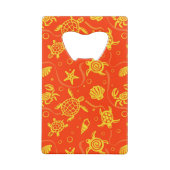 Patroon voor schildpadden kredietkaart flessenopener (Achterkant)